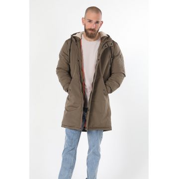 Geaca parka regular fit cu gluga ajustabila