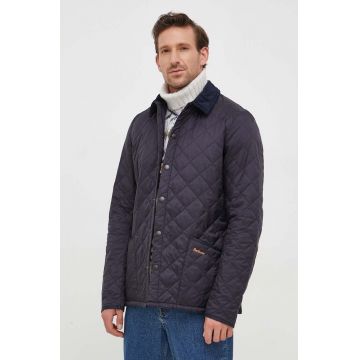 Barbour geaca barbati, culoarea albastru marin, de tranzitie