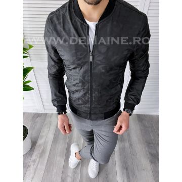 Geaca barbati toamna neagra B2886