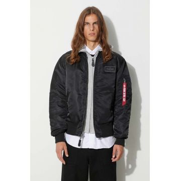 Alpha Industries geacă bomber MA-1 D-Tec bărbați, culoarea negru, de tranziție 183110.03