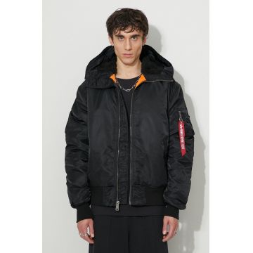 Alpha Industries geacă MA-1 Hooded bărbați, culoarea negru, de tranziție 158104.03-black