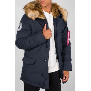 Alpha Industries geacă Polar Jacket bărbați, culoarea bleumarin, de iarnă 123144.07-navy