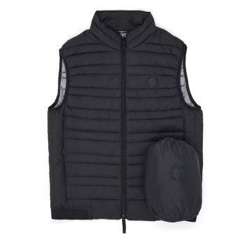 Gilet with real feather padding l