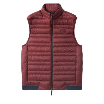 Gilet with real feather padding m