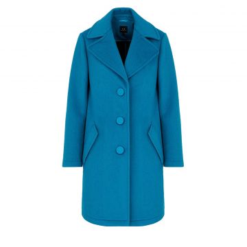 Pea coat with lining m