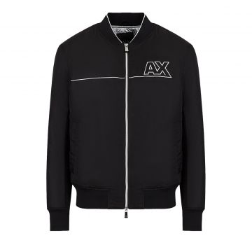 Two-toned, full-zip sweatshirt with logo s