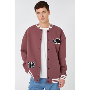 Jacheta varsity cu capse