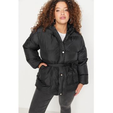 Jacheta plus size cu cordon