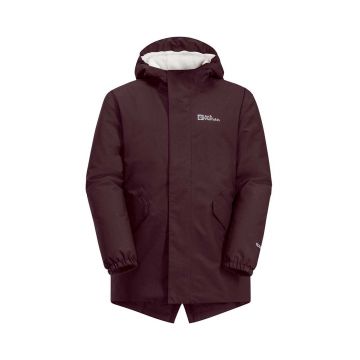 Jack Wolfskin parka pentru copii culoarea bordo, 1609092