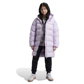 adidas geaca copii J FI 3S PARKA culoarea violet, IX3631