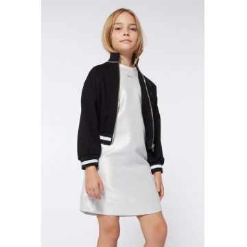 BOSS geaca bomber pentru copii culoarea negru, J51092