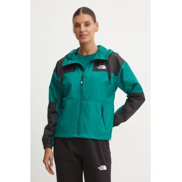 The North Face geaca Sheru Jacket femei, culoarea verde, de tranzitie, NF0A4C9HNL11