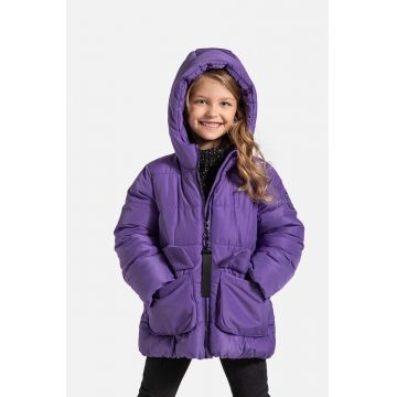 Coccodrillo geacă copii culoarea violet, OUTERWEAR GIRL KIDS