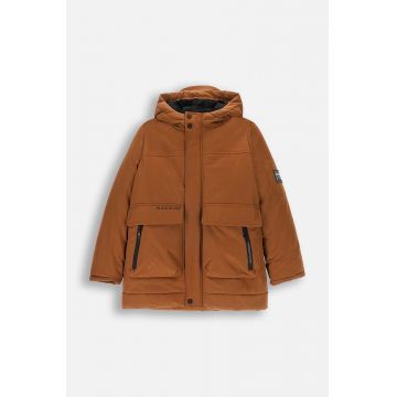 Coccodrillo geacă pentru copii culoarea maro, OUTERWEAR BOY KIDS