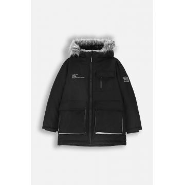 Coccodrillo geacă pentru copii culoarea negru, OUTERWEAR BOY KIDS