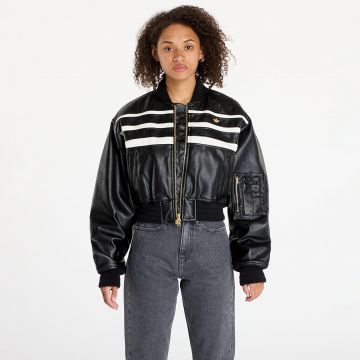 Jacheta adidas Pleather Bomber Black