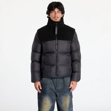 Jacheta Calvin Klein Jeans Sherpa Puffer Jacket Black