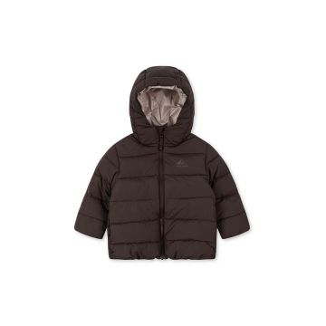 Konges Sløjd geaca copii ALPI JACKET GRS culoarea maro, KS101210