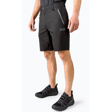 Pantaloni scurti de trekking pentru barbati - Active Track - Poliester - Negru -