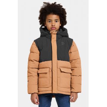 Didriksons geaca copii GRANITE KIDS JKT culoarea maro, 505390