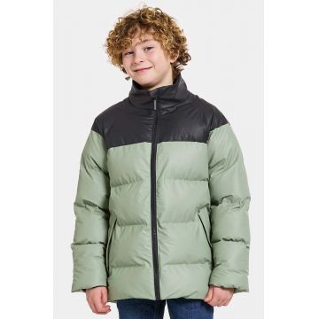 Didriksons geaca copii MEGA KIDS JKT culoarea verde, 505364