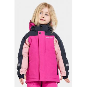 Didriksons geaca copii NEPTUN KIDS JKT culoarea roz, 505472