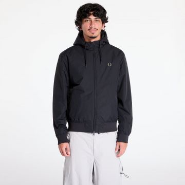 Jacheta FRED PERRY The Hooded Brentham Jacket Black