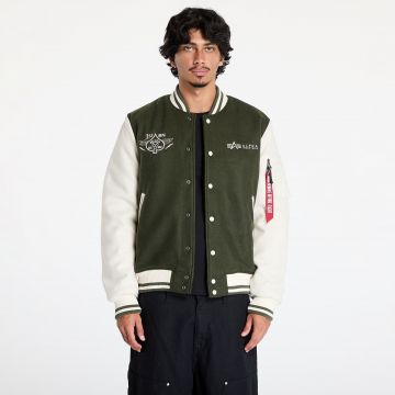 Jacheta Alpha Industries Varsity Air Force Jacket Dark Olive