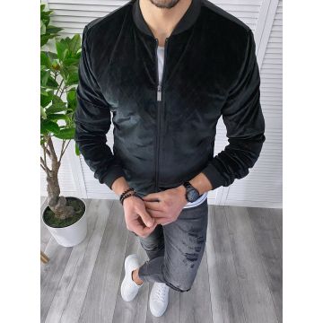 Geaca barbati primavara neagra B3034