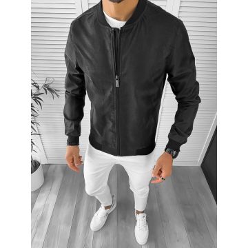 Geaca barbati de toamna neagra 12973 65B-2