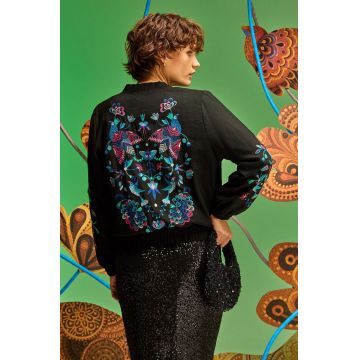 Medicine geaca bomber femei, culoarea negru