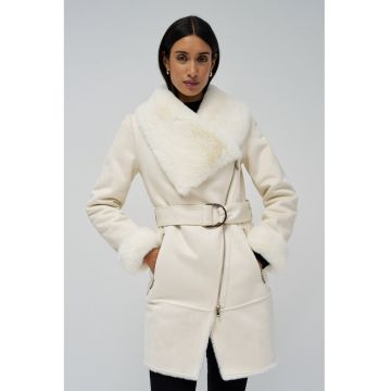 Haina slim fit din blana shearling sintetica Diana