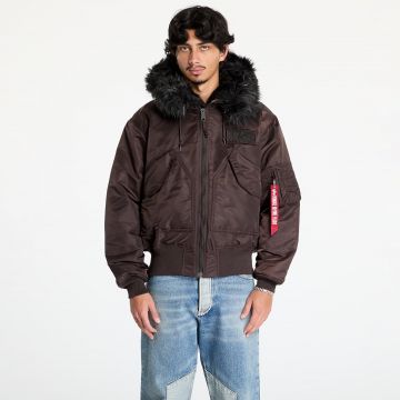 Jacheta Alpha Industries 45P Hooded Custom Jacket Hunter Brown