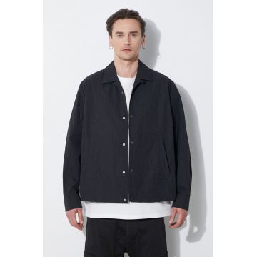 Neil Barrett geaca Boxy Coach Jacket barbati, culoarea negru, de tranzitie, MY11097A-Y039-001N