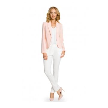 Blazer elegant Cu nasture - Poliester - Viscoza - Roz