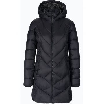 Geaca de puf dama Parka Snaps Hood - Poliamida - Negru